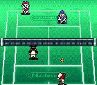 une photo d'Ã©cran de Mario Tennis (Game Boy) sur Nintendo Game Boy Color